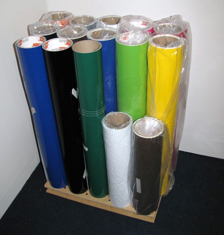DIY Vinyl Storage Rack for Rolls and Sheets